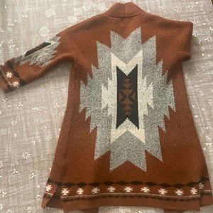 Small Aztec tribal cardigan sweater